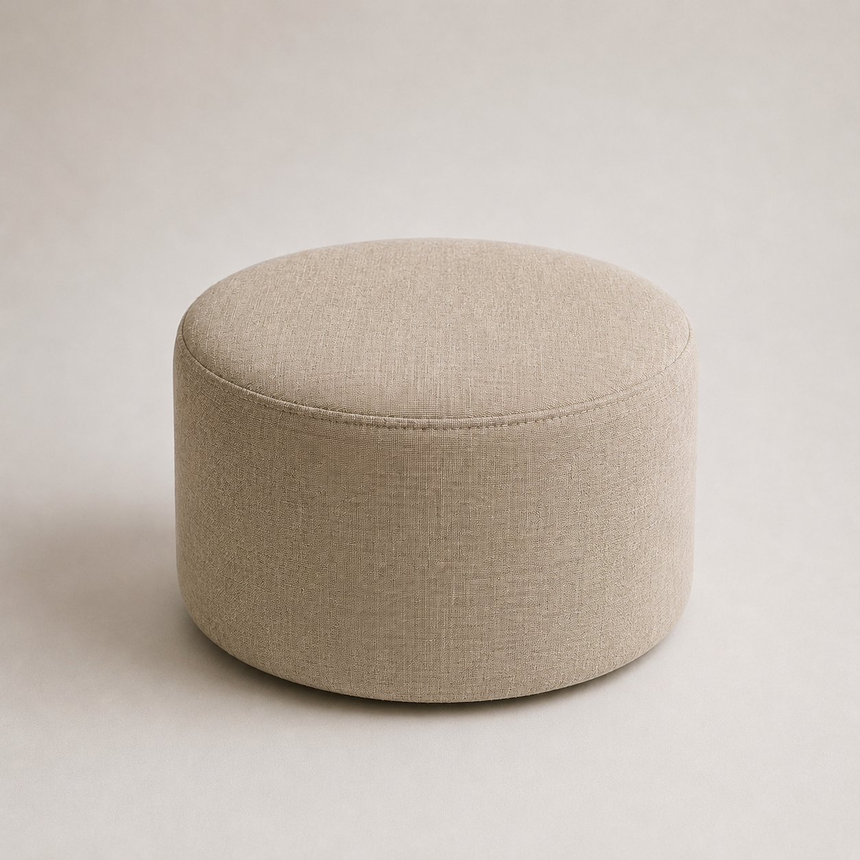 Puff Decorativo Redondo Orgânico 52x37 cm