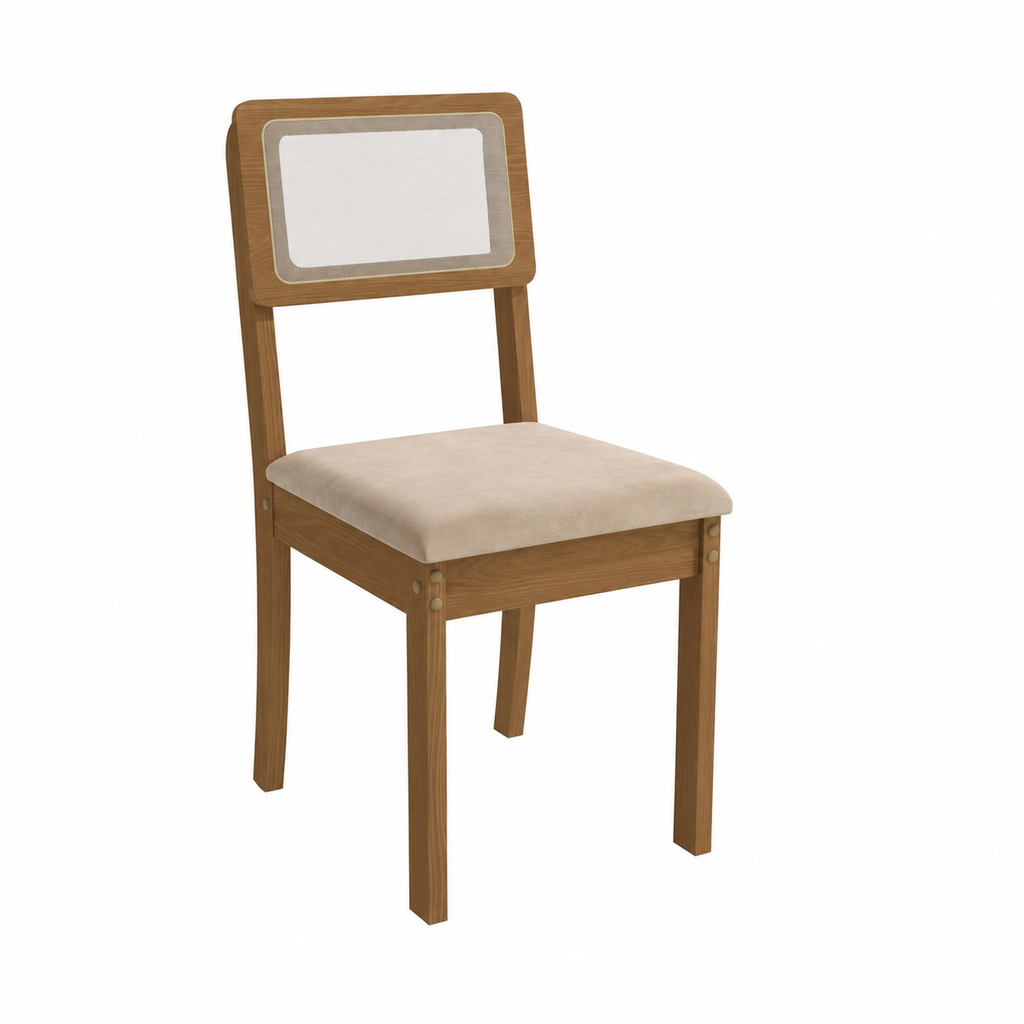 Conjunto com 2 Cadeiras de Jantar Kappesberg Gardeni em MDF