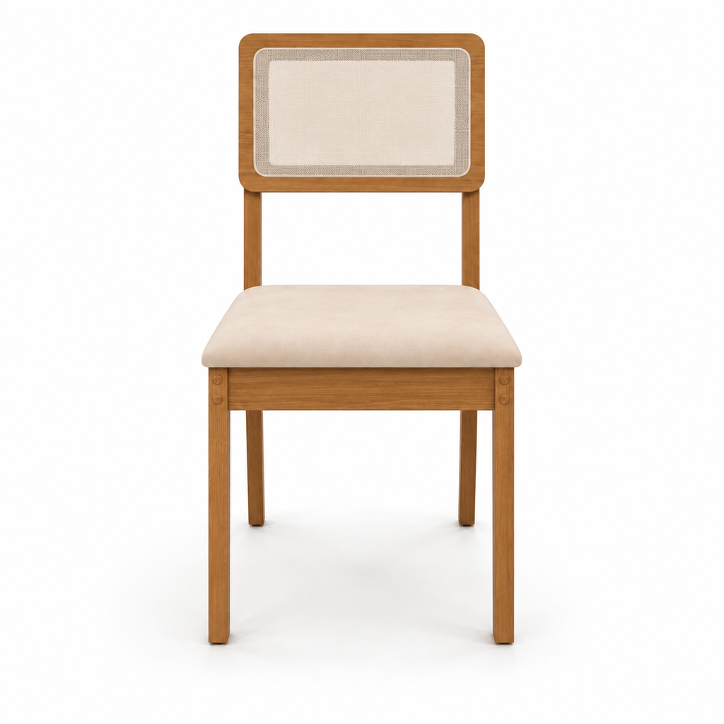 Conjunto com 2 Cadeiras de Jantar Kappesberg Gardeni em MDF