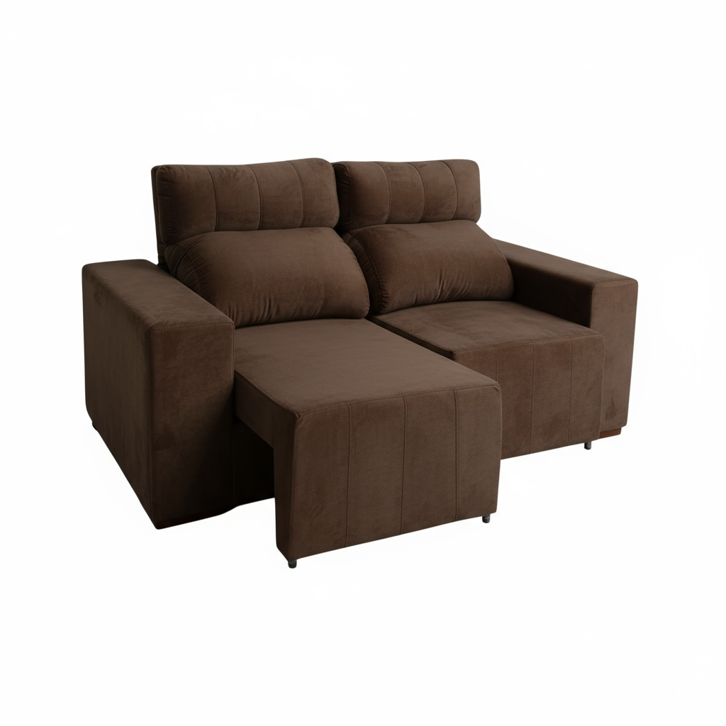 SOFÁ RETRÁTIL E RECLINÁVEL GRÉCIA 1,80m