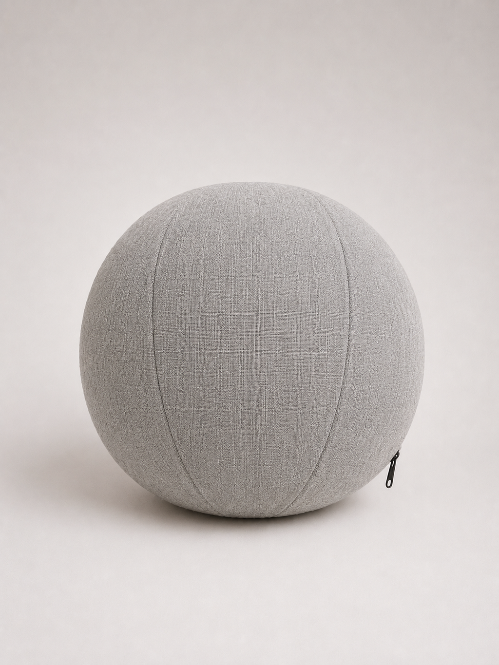 Almofada Redonda Orgânica 25cm Bouclé Linho