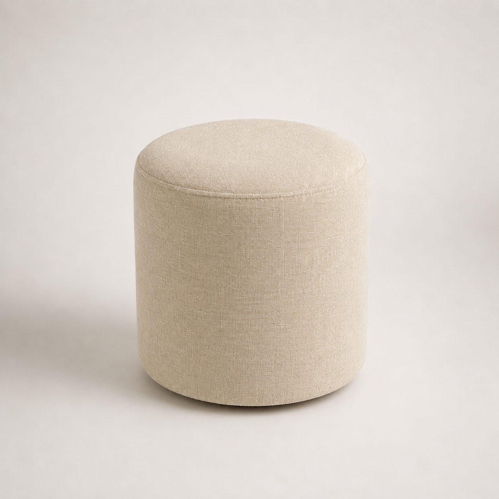Puff Decorativo Redondo Orgânico 36x34 cm