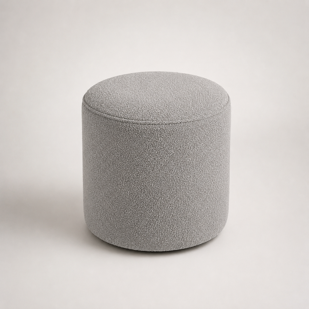 Puff Decorativo Redondo Orgânico 36x34 cm