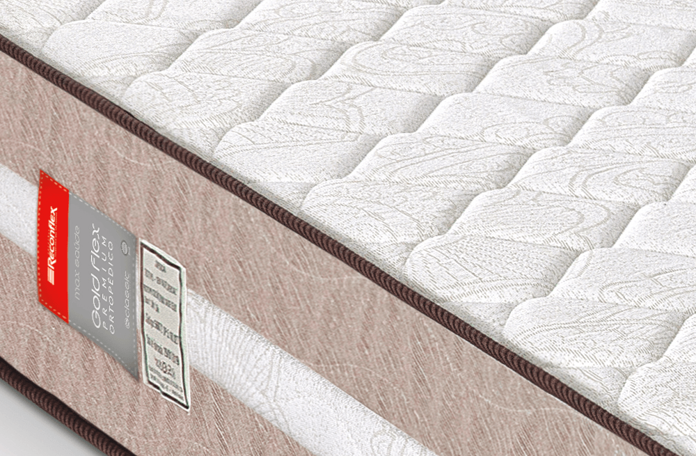COLCHÃO CASAL ESPUMA GOLD FLEX ORTOPÉDICO 138x188x30